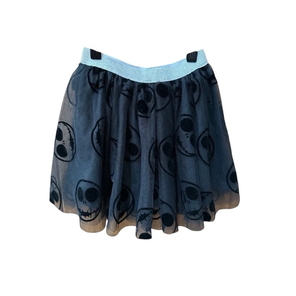Disney Nightmare Before Christmas Dress Girl's 4T Skirt Black Jack Skellington‎